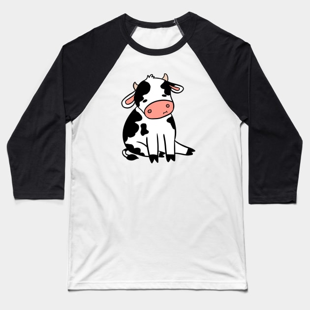 A cute cartoon cow Baseball T-Shirt by Yarafantasyart